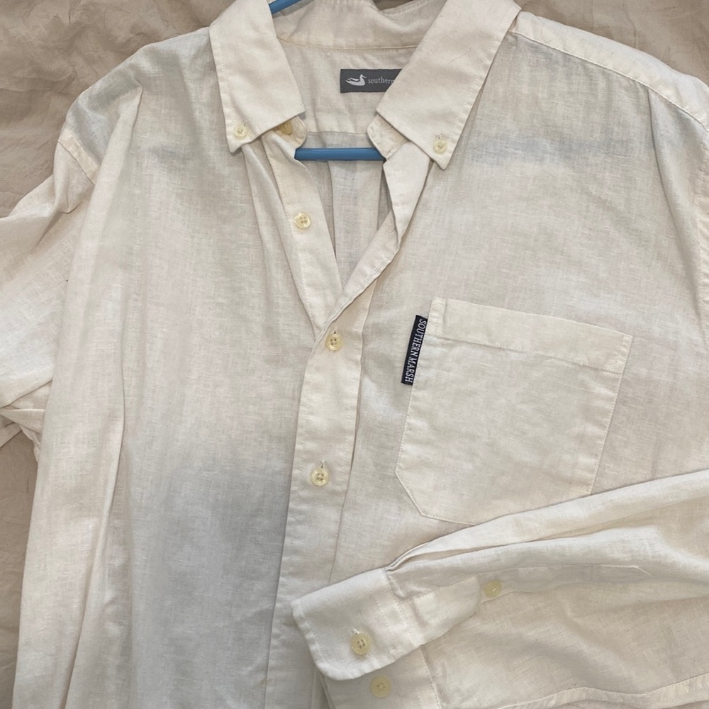 Southern Marsh linen button down